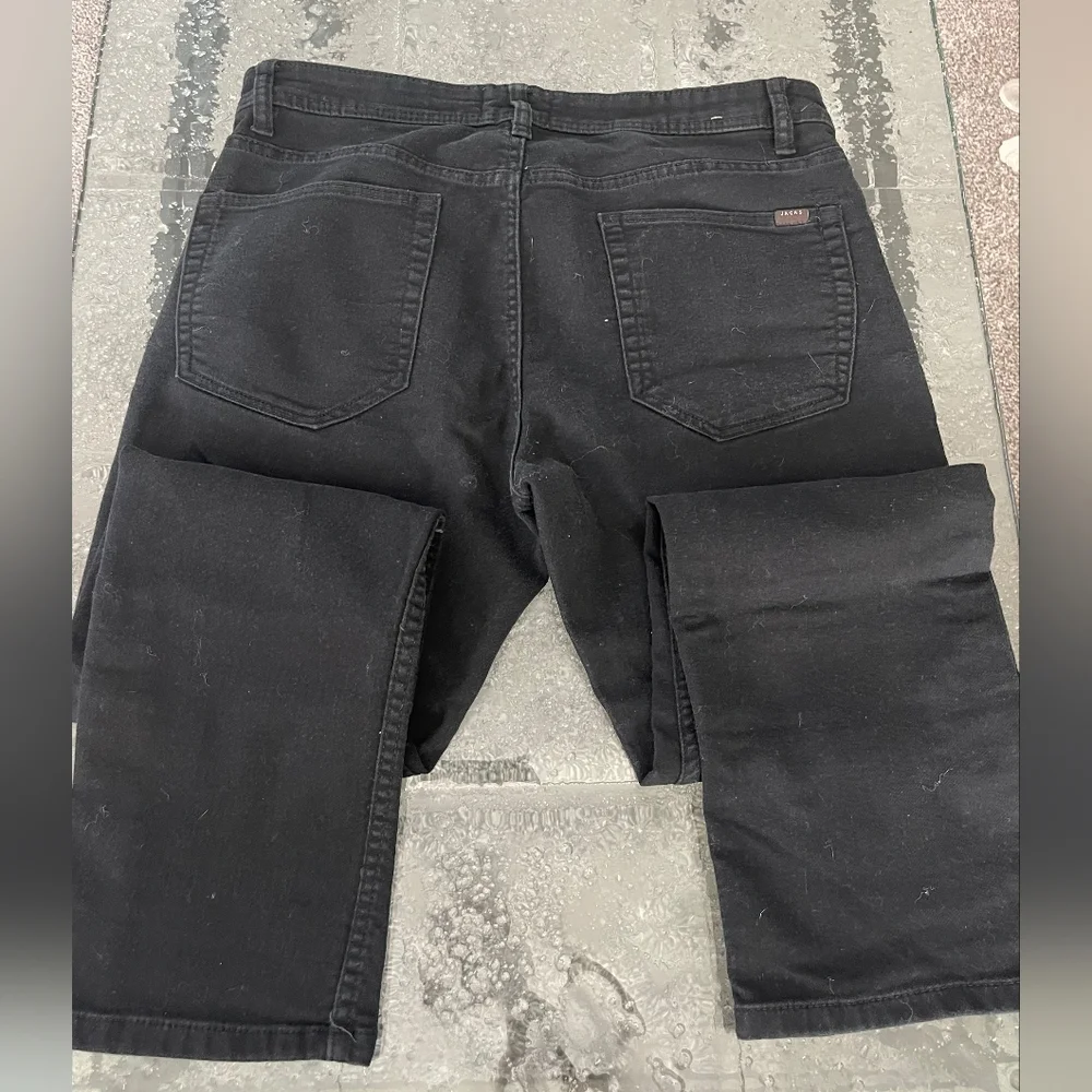 Jachs New York Mens Straight‎ Leg Black Jeans Size 32x30